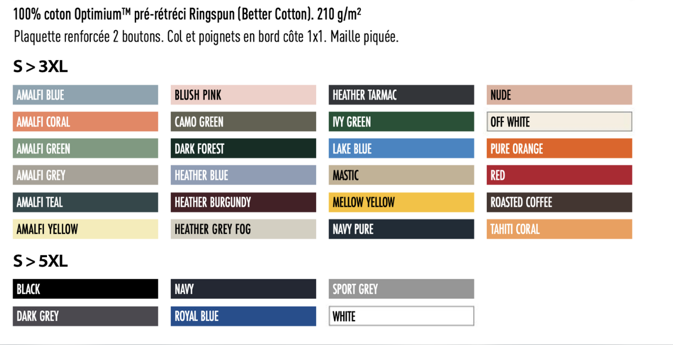 Polo manches courtes | 210 GSM – Image 2