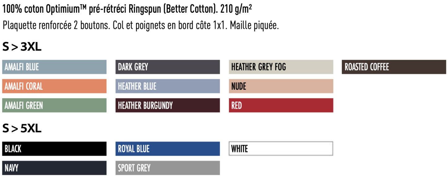 Polo manches longues | 210 GSM – Image 2